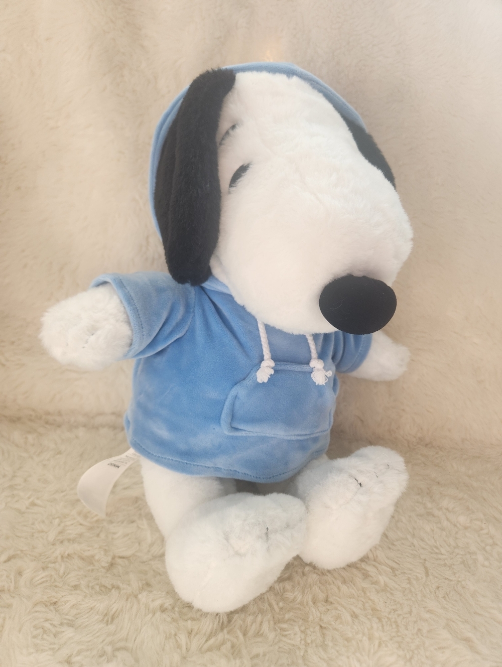 Snoopy Standing Plush Doll in Hoodie From The Miniso x Peanuts Collab 16"